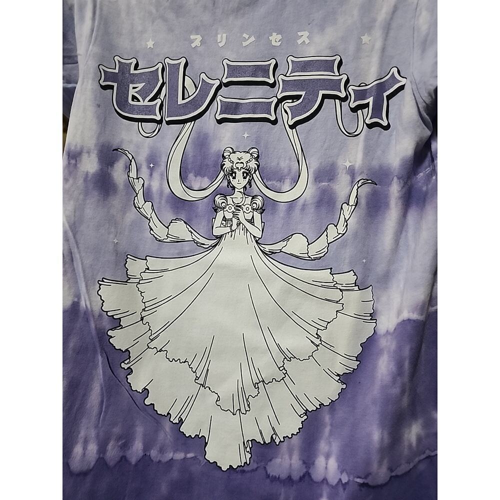 Sailor Moon Princess Serenity Katakana Tie-Dye Shirt Small New‎ A130 Excellent